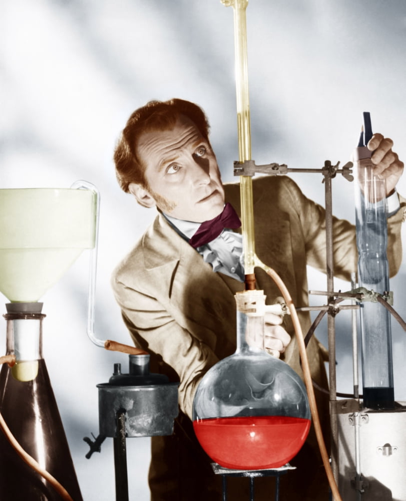 The Curse of Frankenstein photo print featuring Peter Cushing from the 1957 classic horror film.