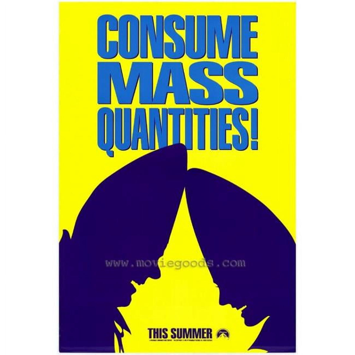 Coneheads Movie Poster Print featuring iconic characters from the 1993 comedy.
