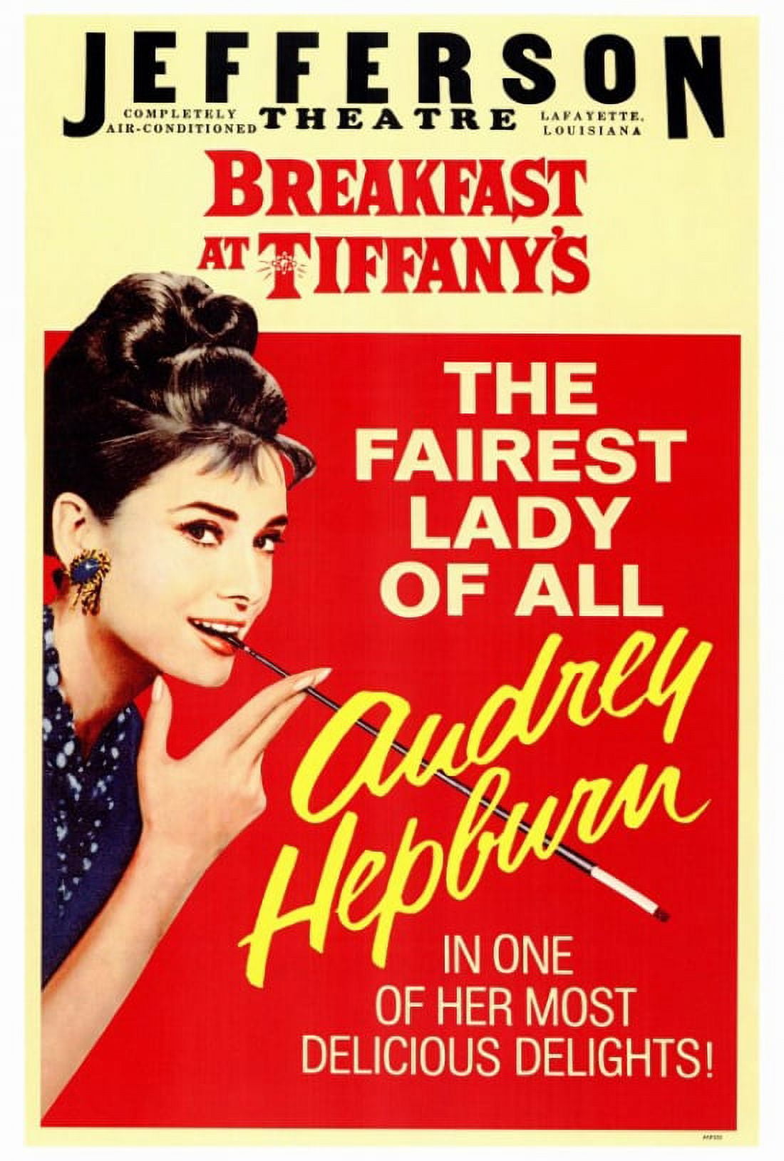 Breakfast at Tiffany's movie poster print, classic film art