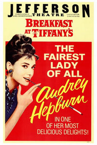 Breakfast at Tiffany's movie poster print, classic film art