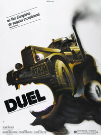 Duel 1971 Movie Masterprint Poster Print showcasing thrilling highway scene.