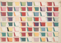 Layered Clothing Color Combination Chart Poster Print by Shigeo Inobe