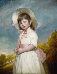 Miss Juliana Willoughby art print by George Romney, 18x24 and 11x14 sizes available.
