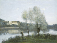 French landscape oil painting print by Jean-Baptiste-Camille Corot, 1865, available in multiple sizes.