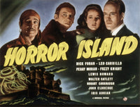 Horror Island movie poster masterprint featuring Fuzzy Knight, Peggy Moran, and Dick Foran from 1941.