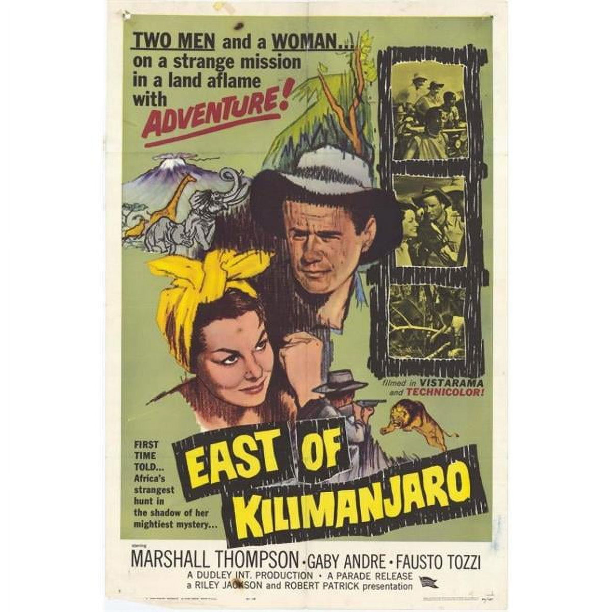 East of Kilimanjaro Movie Poster Print in 27x40 size
