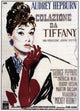 Breakfast at Tiffany's movie poster print featuring Audrey Hepburn, classic film art.