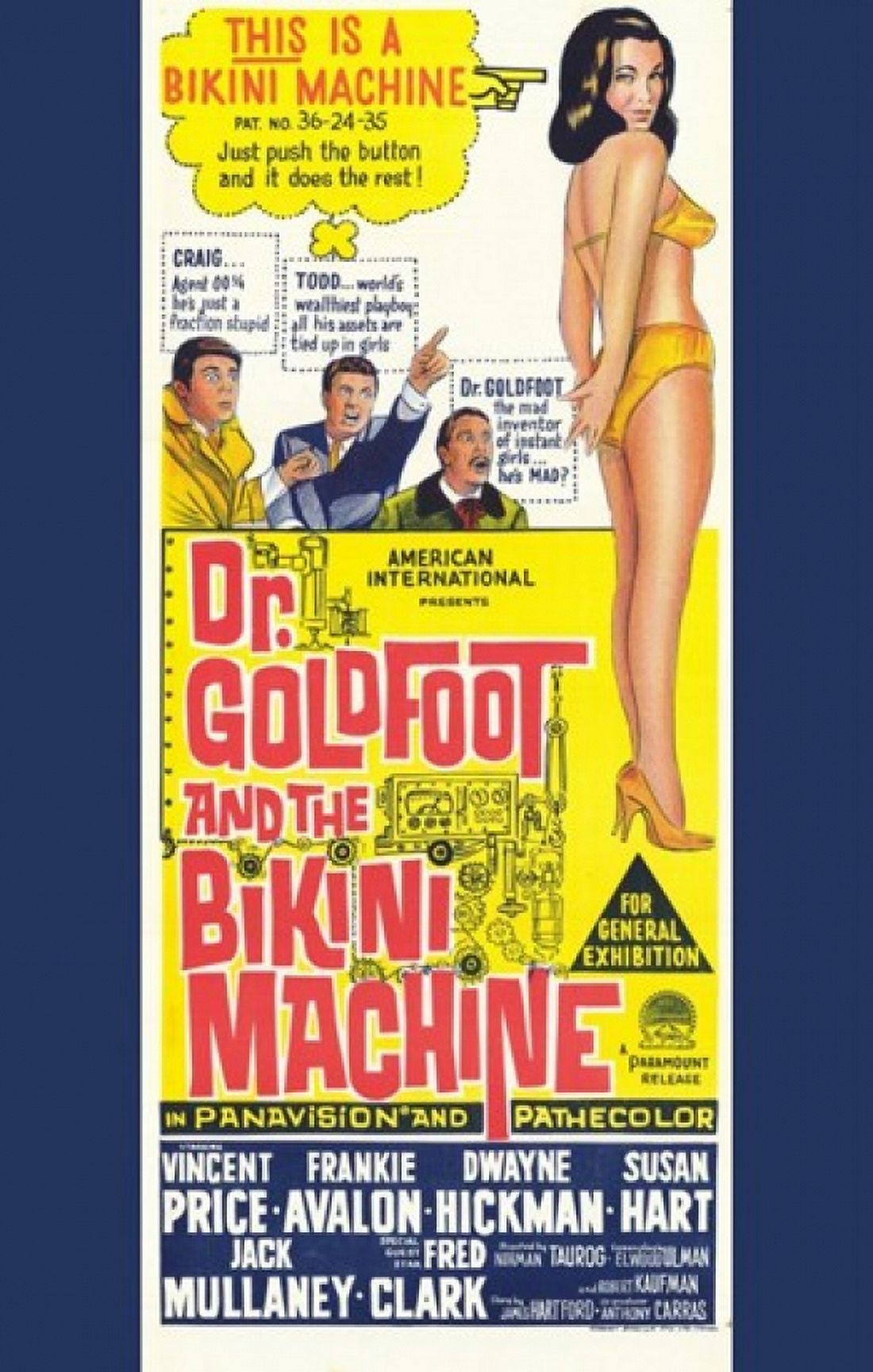 Doctor Goldfoot and the Bikini Machine Movie Poster 11x17 print