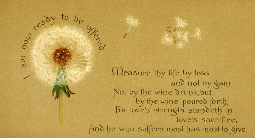 Parables of the Cross poster print by Isabella Lilias Trotter, 1890.