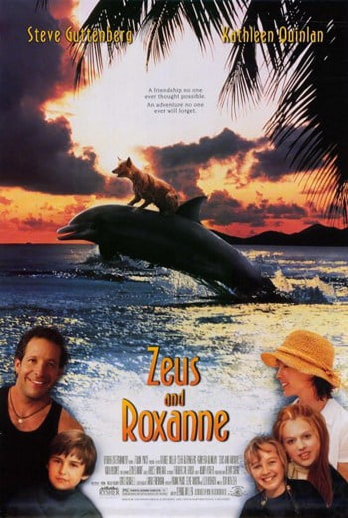 Zeus and Roxanne Movie Poster 11x17 featuring a dog and dolphin.