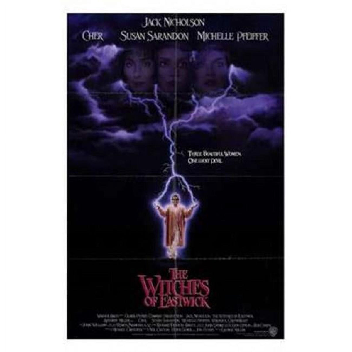 The Witches of Eastwick movie poster in 11x17 size.