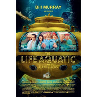 The Life Aquatic with Steve Zissou movie poster print featuring vibrant colors and unique design.