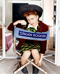 Ginger Rogers on set in 'The Major and the Minor' 1942 photo print.