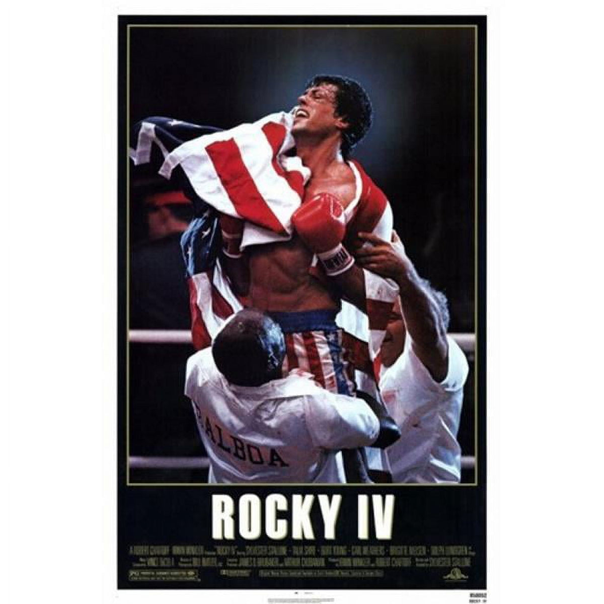 Rocky IV Movie Poster 11x17 Print featuring Rocky Balboa