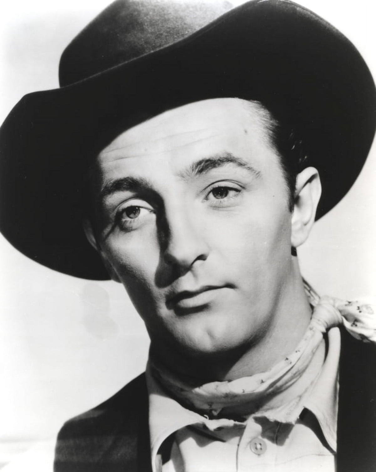Robert Mitchum wearing a cowboy hat photo print