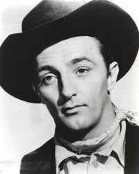 Robert Mitchum wearing a cowboy hat photo print