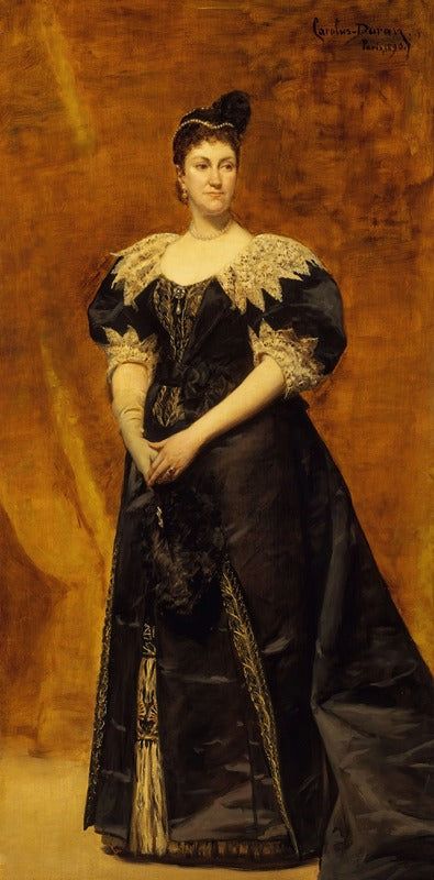 Art print of Mrs. William Astor by Carolus-Duran, 1890.