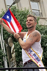 Ricky Martin at the 50th Anniversary National Puerto Rican Day Parade Photo Print