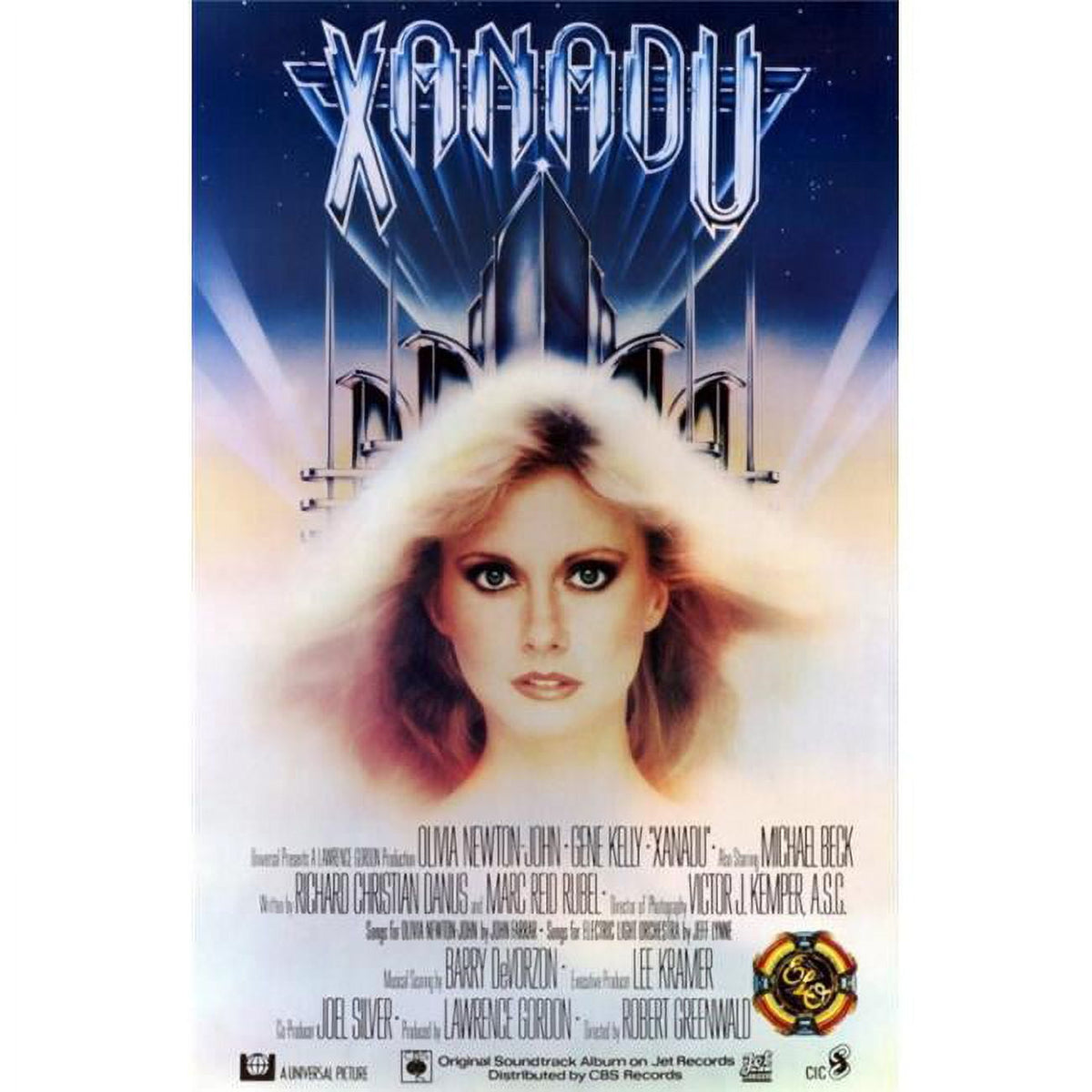 Xanadu Movie Poster 11x17 print showcasing fantasy and nostalgia.