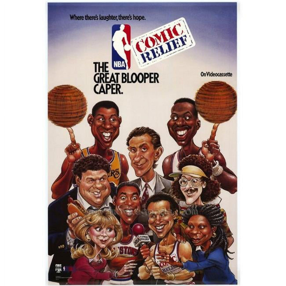 NBA Comic Relief Great Blooper Caper Movie Poster Print 27x40