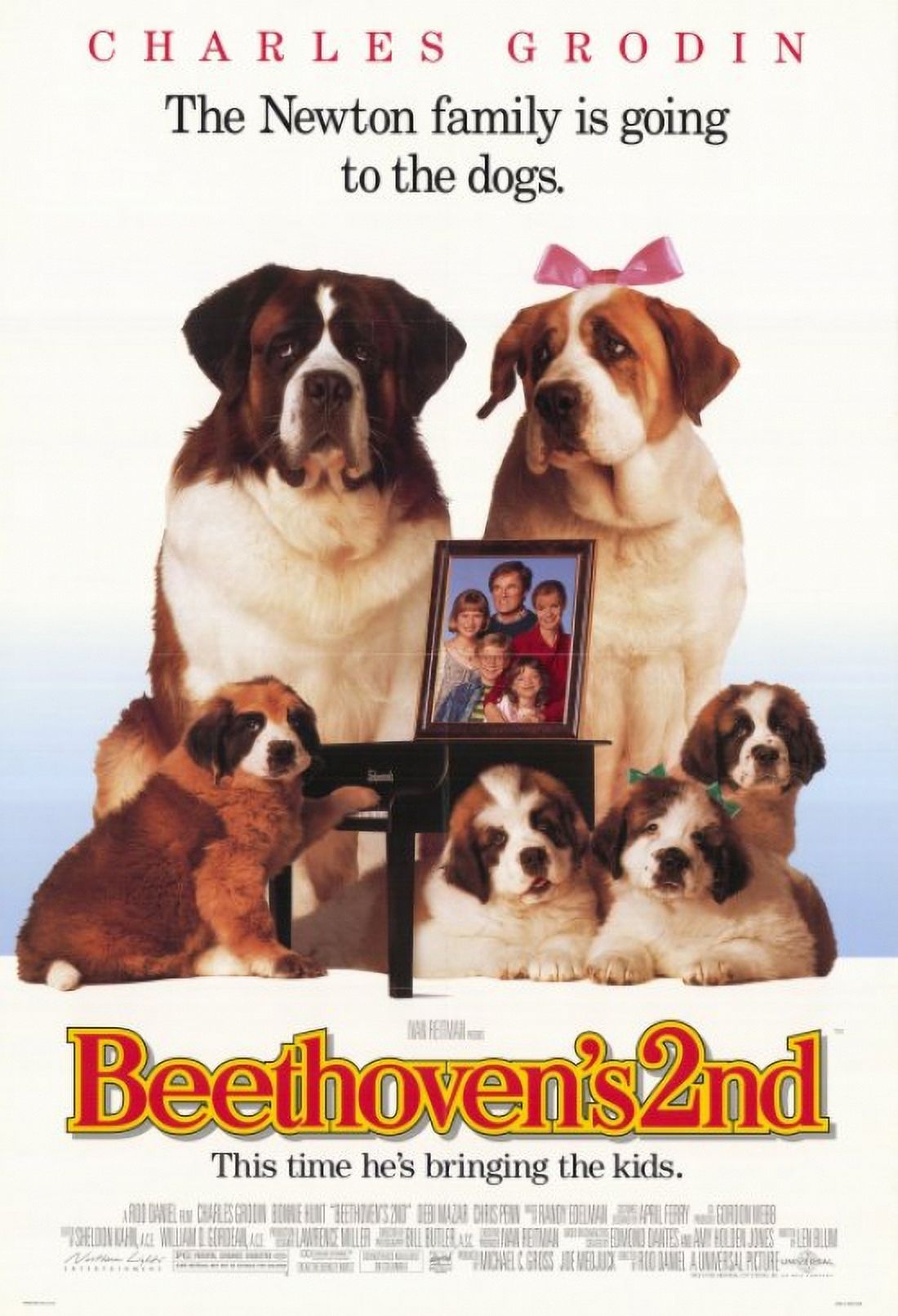 Beethoven's 2nd movie poster print in 11x17 size.