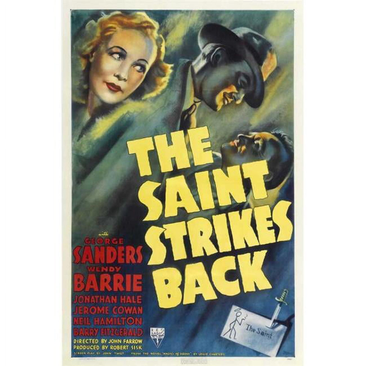 The Saint Strikes Back Movie Poster Print 27x40