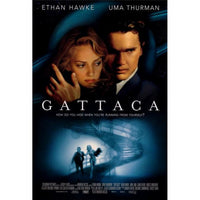 Gattaca movie poster print showcasing iconic film imagery, 27x40 inches.