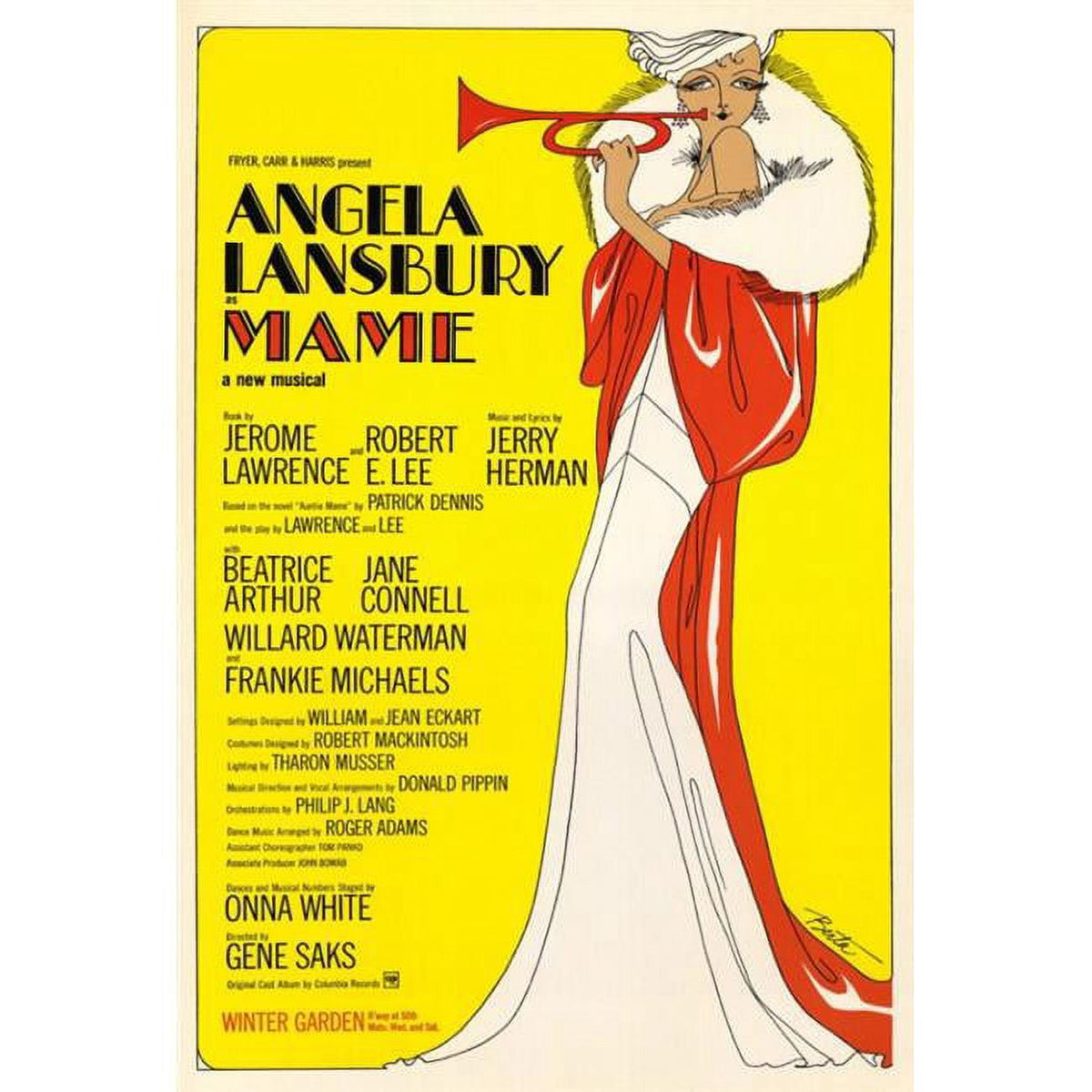 Mame Broadway movie poster print showcasing vibrant colors and classic design.