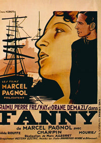 Fanny Movie Poster Masterprint featuring Orane Demazis and Pierre Fresnay, 1932 classic film art.