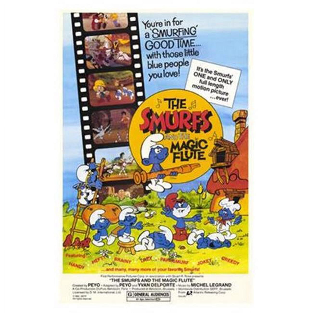 The Smurfs and the Magic Flute movie poster 11x17