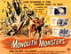 The Monolith Monsters movie poster print featuring Grant Williams and Lola Albright, 1957 classic film.