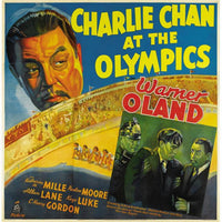 Charlie Chan at the Olympics poster print featuring classic cinema art.