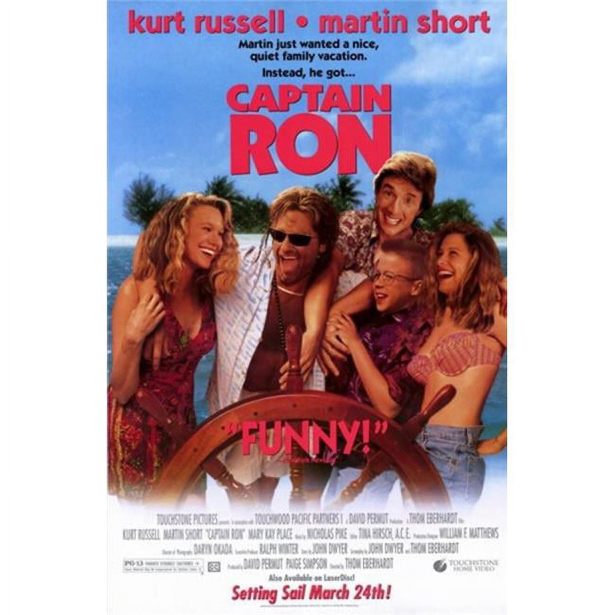 Captain Ron Movie Poster - 11x17 Print showcasing vibrant design.