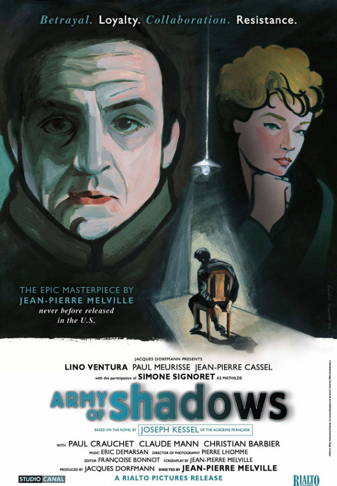 Army of Shadows Movie Poster 11x17 print showcasing classic film art.