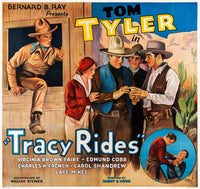 Tracy Rides Us Movie Masterprint Poster featuring Tom Tyler, 1935