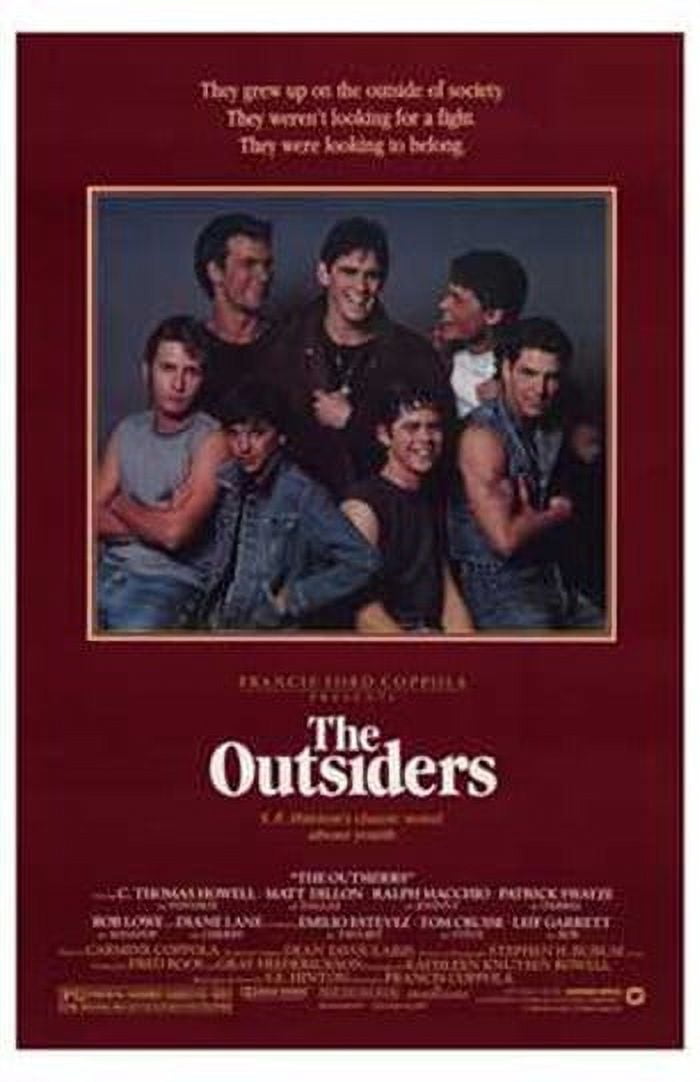 The Outsiders Movie Poster 11x17 print showcasing youth and rebellion themes.