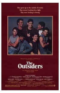 The Outsiders Movie Poster 11x17 print showcasing youth and rebellion themes.
