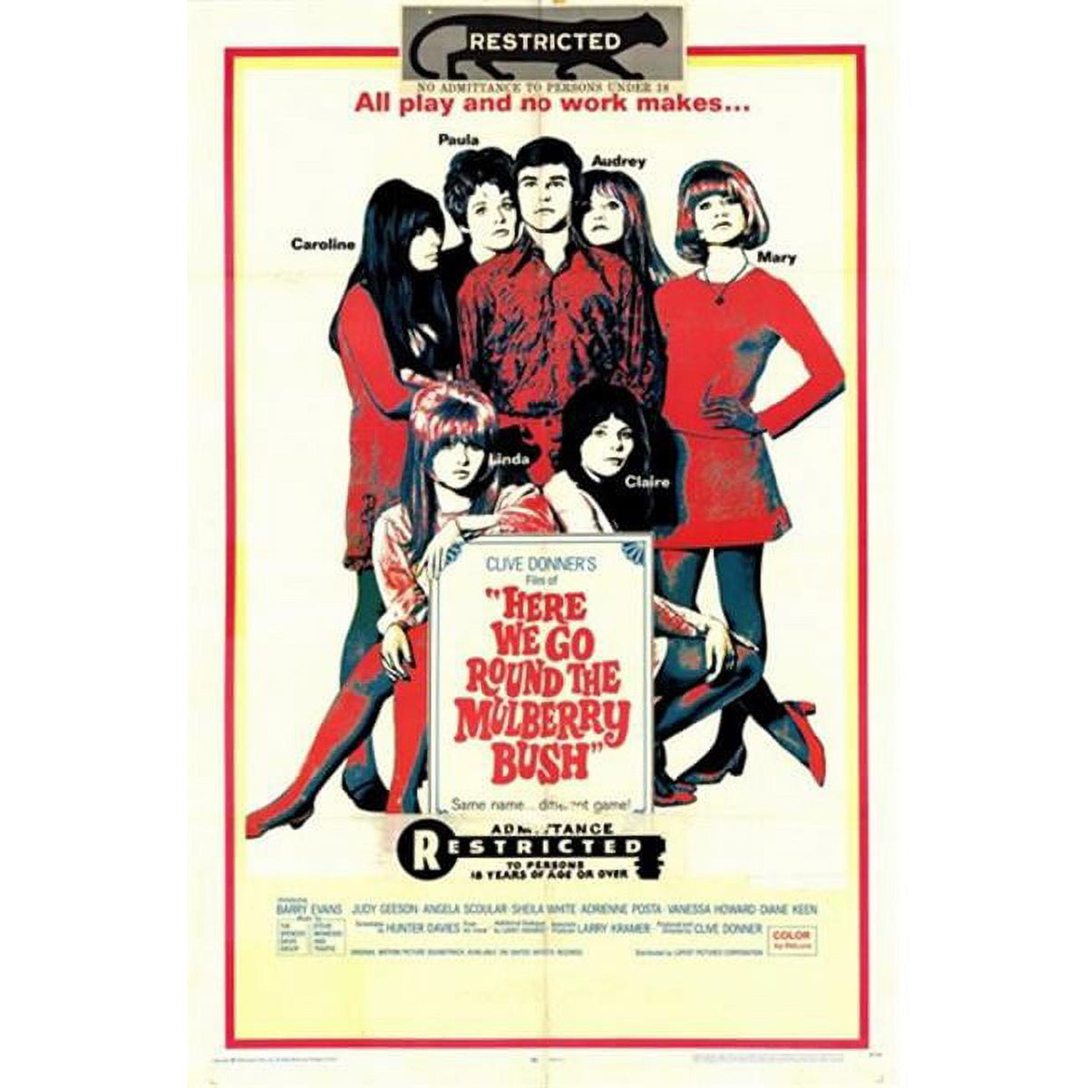Here We Go Round the Mulberry Bush Movie Poster 11x17