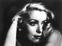 Catherine Deneuve close-up photo print showcasing the iconic actress.