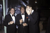Frank Sinatra and Dean Martin tuxedo photo print, classic Hollywood style.