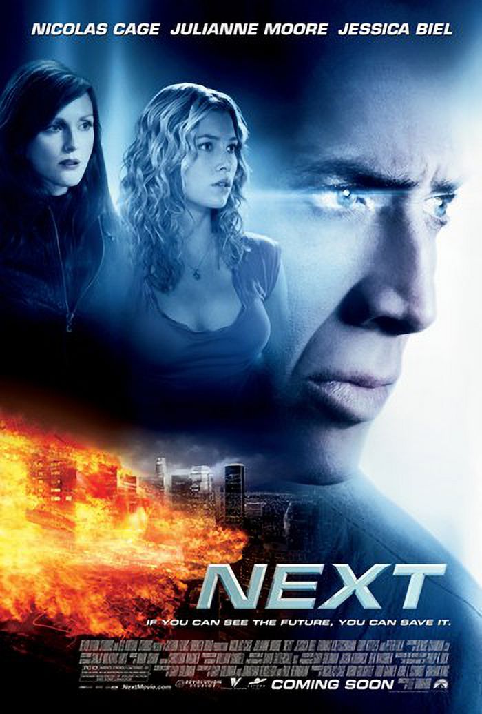 Next Movie Poster 11x17 Print showcasing vibrant cinematic imagery.