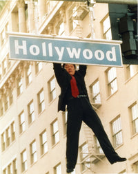 Jackie Chan photo print in black coat, 8 x 10 size