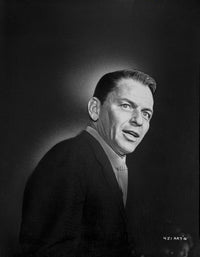 Frank Sinatra posed in suit with mouth slightly open photo print