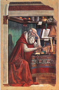 St. Jerome Poster Print showcasing classic religious art.