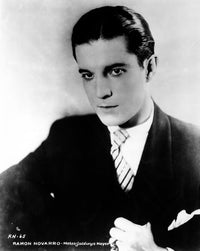 A Portrait of Ramon Novarro photo print showcasing classic Hollywood charm.