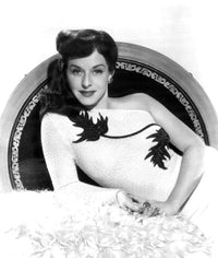 Paulette Goddard vintage portrait photo print from the 1940s.