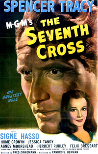 The Seventh Cross 1944 movie masterprint poster featuring Spencer Tracy and Signe Hasso.