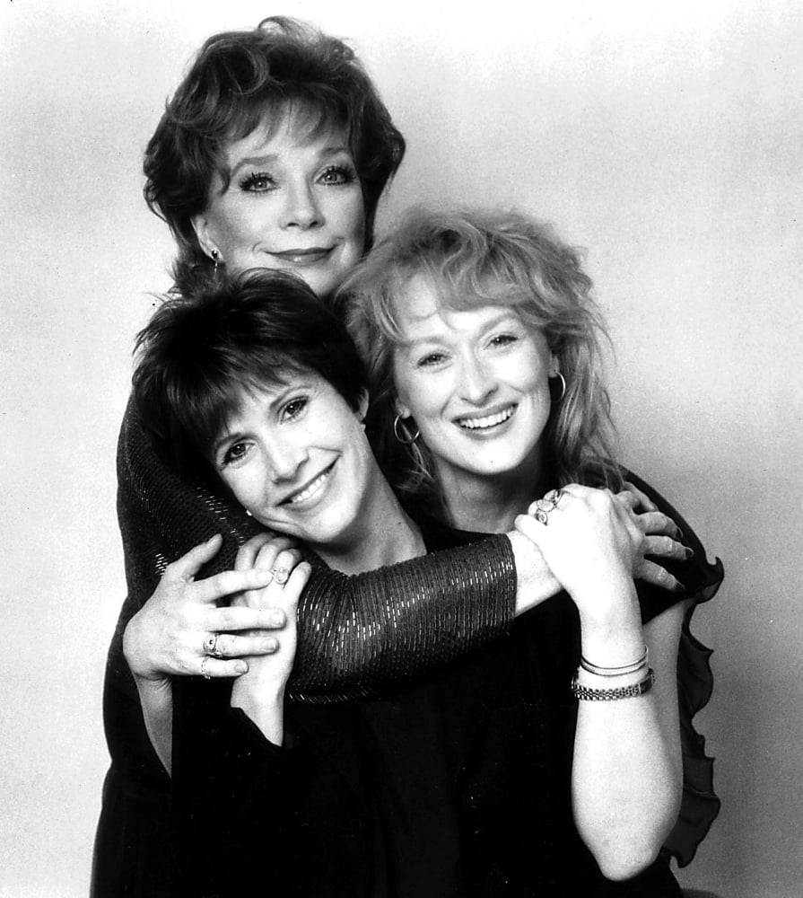 Carrie Fisher, Shirley Maclaine, and Meryl Streep photo print from Postcards From The Edge