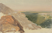 View of a Plain with Damascus, Syria poster print by Frederic Edwin Church.