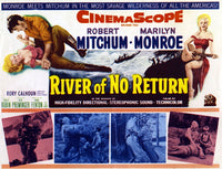 River of No Return Movie Poster featuring Marilyn Monroe and Robert Mitchum